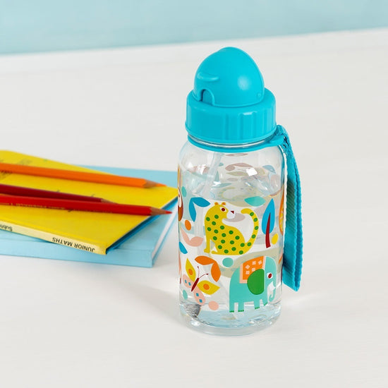 Children’s Water Bottle with Straw 500ml - Wild Wonders