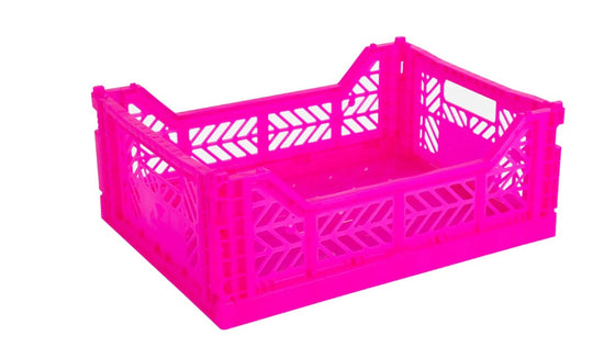 Aykasa Folding Crate Midi - Neon Pink