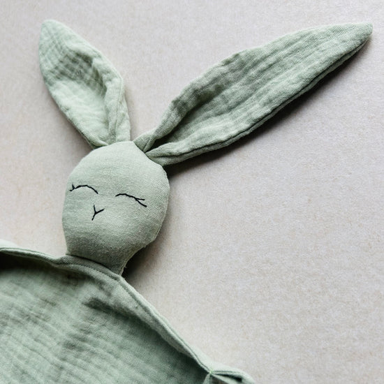 My First Cuddle Comforter - Rabbit Dusty Mint