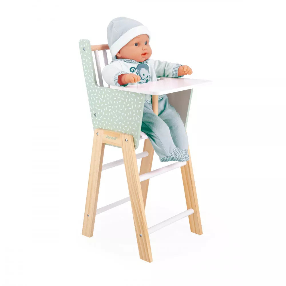 Janod Zen Doll’s Wooden High Chair