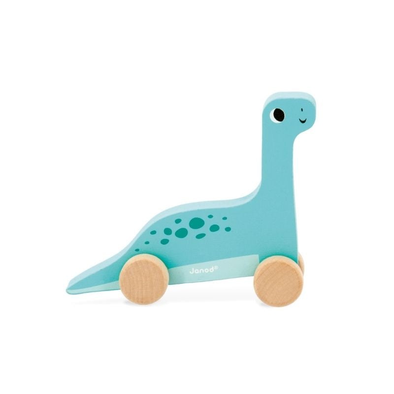 Janod Push Along Wooden Dinosaur - Diplodocus