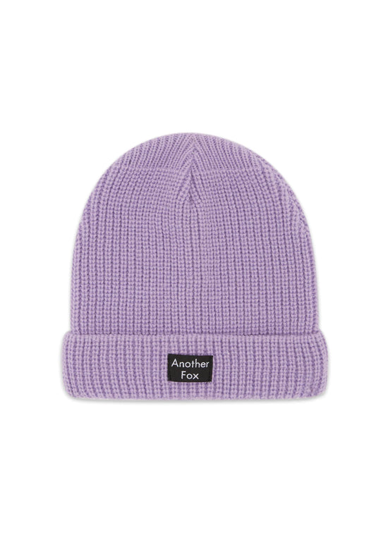 Load image into Gallery viewer, Another Fox Plain Lilac Kids Knit Beanie
