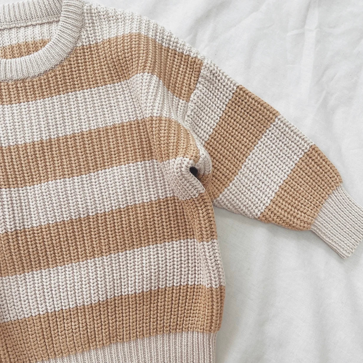 Buff Stripe Aspen Jumper | Hunter & Rose