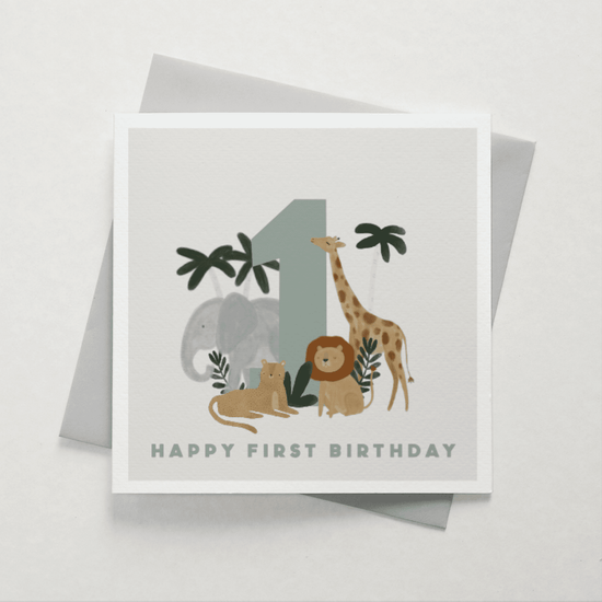Safari Ages 1-5 Years Birthday Card