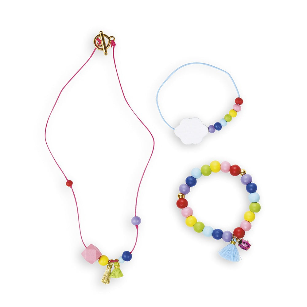 Janod Rainbow Jewellery - Make Your Own 3pcs Gift Set