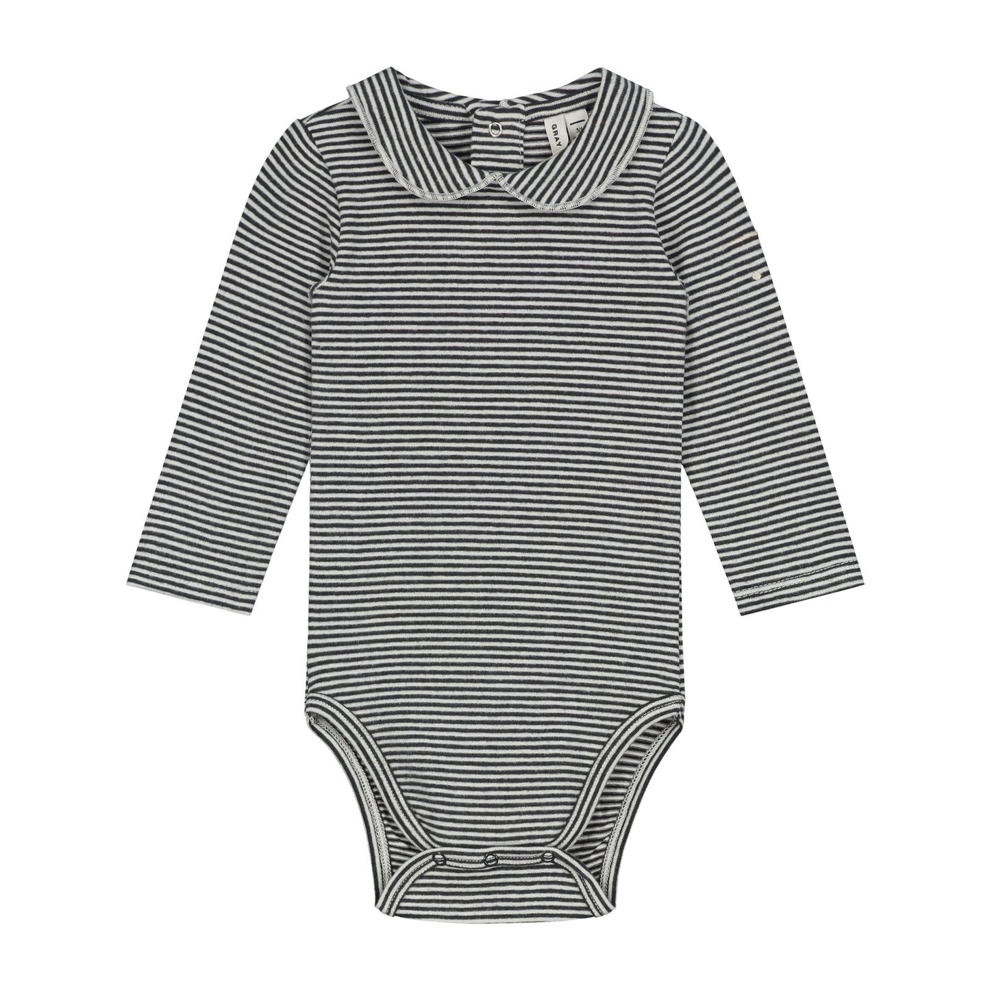 The Gray label Baby Collar Long Sleeved vest is available from Nottinghamshire children’s store 