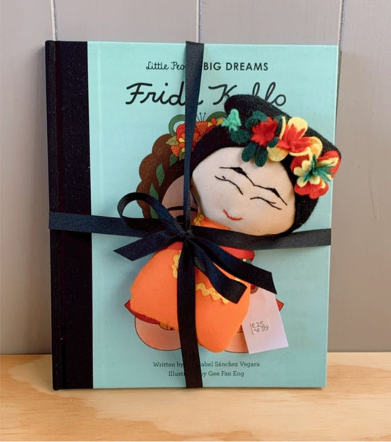 Little People Big Dreams Frida Kahlo Book & Doll Gift Set stocked at Alf & Co Nottingham Midlands Baby Shop