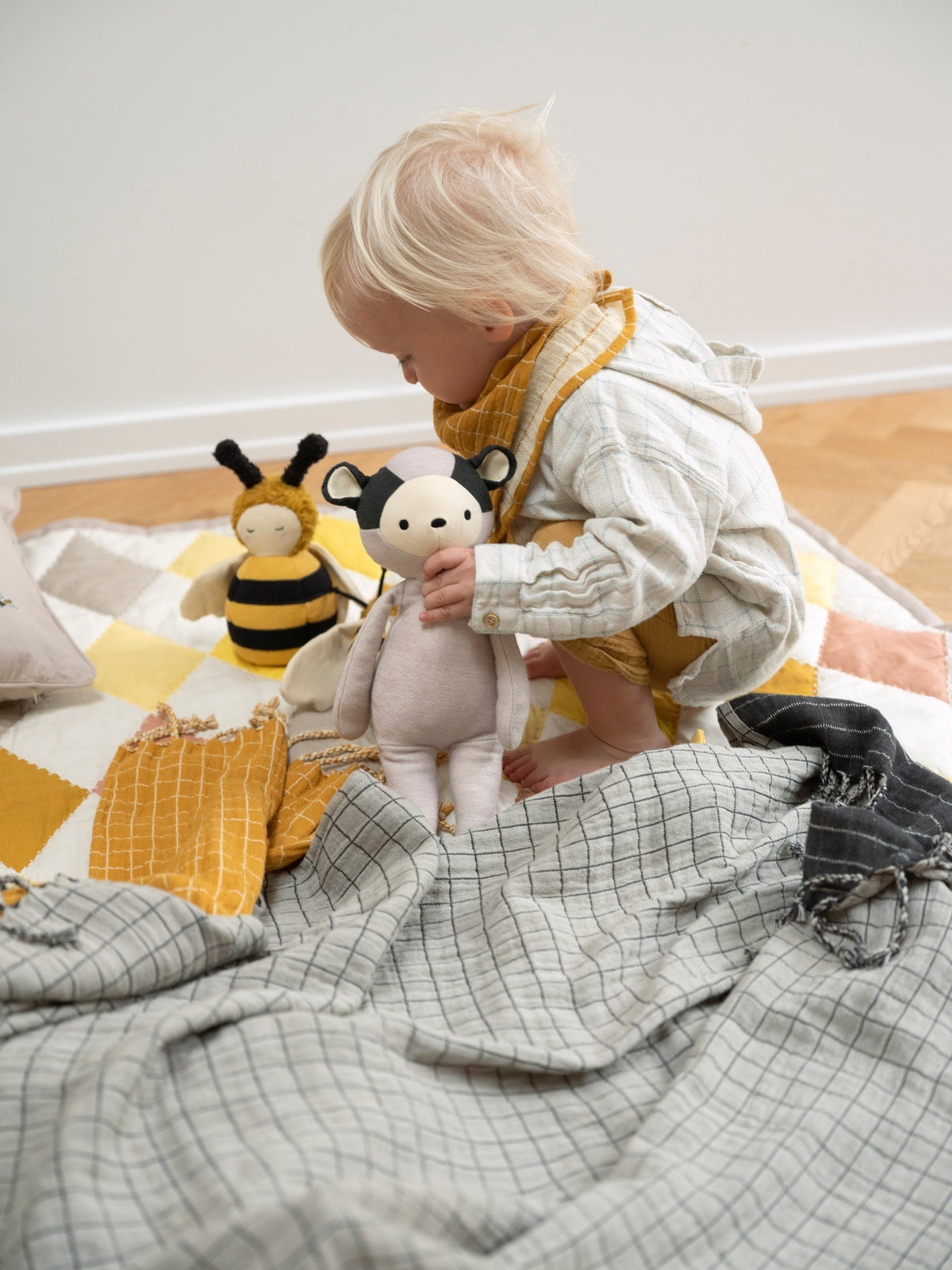 The Fabelab Bee Tumbler will provide hours of fun for your little one as well as looking lovely on a nursery shelf.