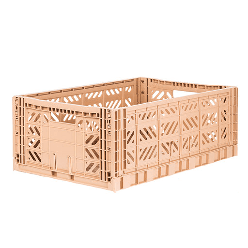 Aykasa Folding Crate, Maxi, MIlk Tea, Nursery Storage, Home Storage, Playroom Storage, Aykasa Stockist, Independent kids brand, midlands baby shop 