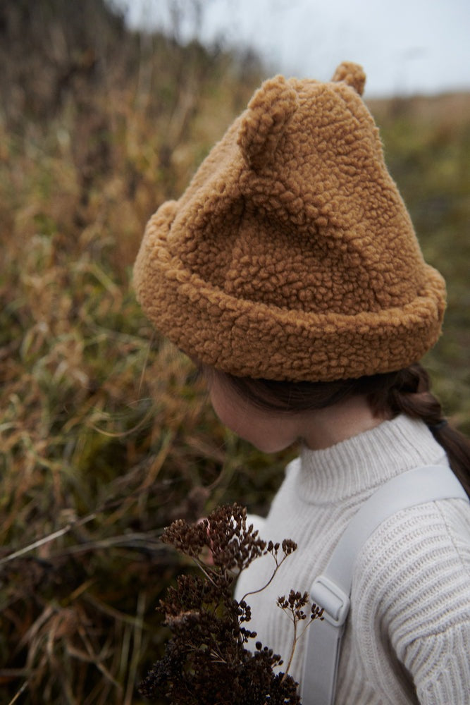 Liewood, Bibi Pile Beanie With Ears, Golden Caramel, Kids Hat, Baby Hat, Liewood Stockist, Nottingham Independent Store