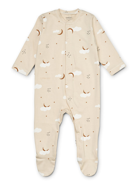 Alf & Co is a midlands based children’s store and they are stockist of the Liewood Boye Printed Jumpsuit in the stargazer/Foggy Mix print. This jumpsuit is a lovely addition to a baby gift hamper