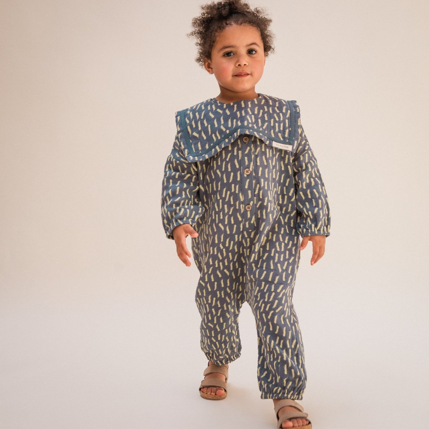 Load image into Gallery viewer, The brand new Claude &amp;amp; Co Jumpsuit with collar-dash is available at Nottinghamshire Stockist Alf &amp;amp; Co. The children’s independent 
