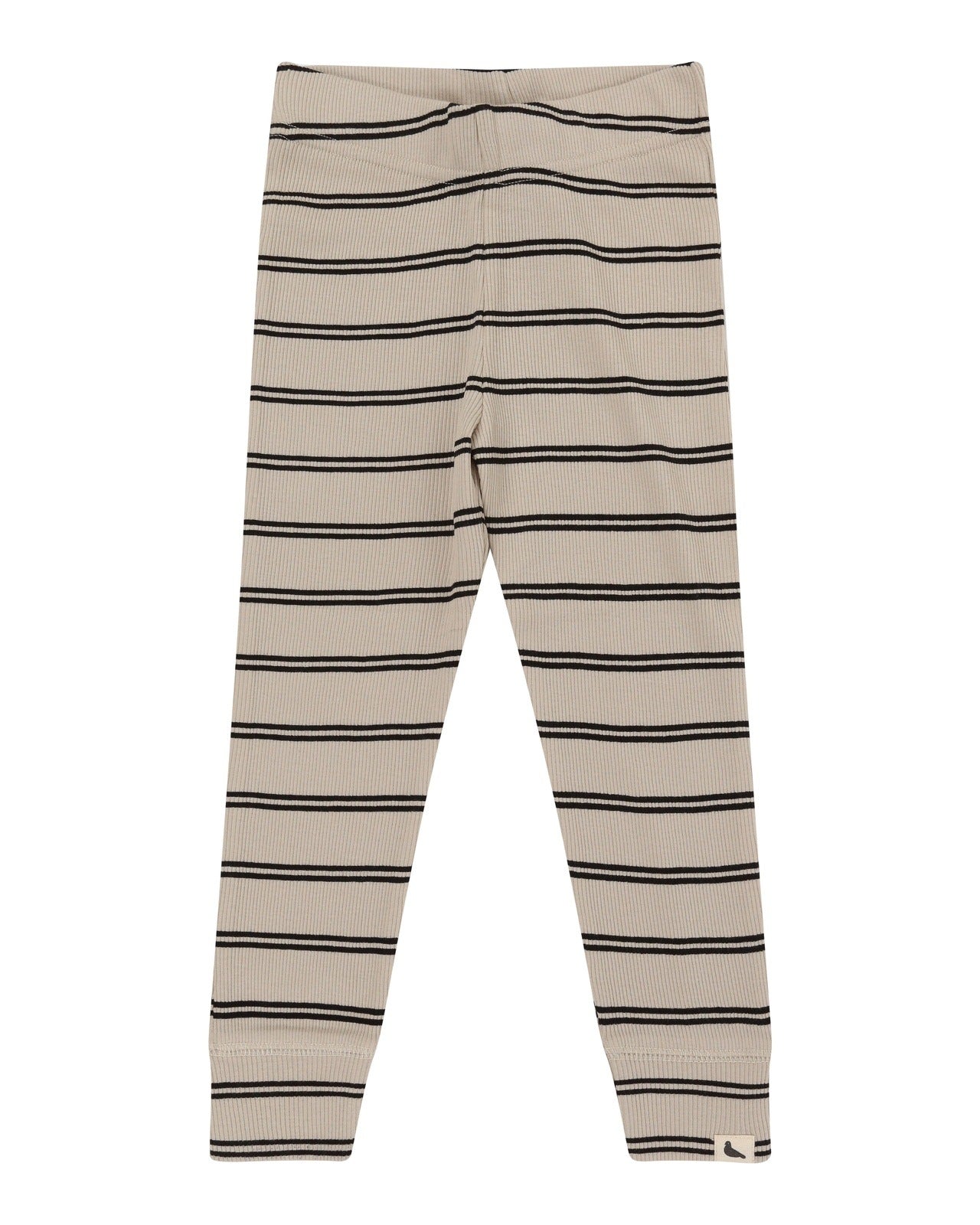 Turtledove stripe rib leggings are available at Alf & Co 