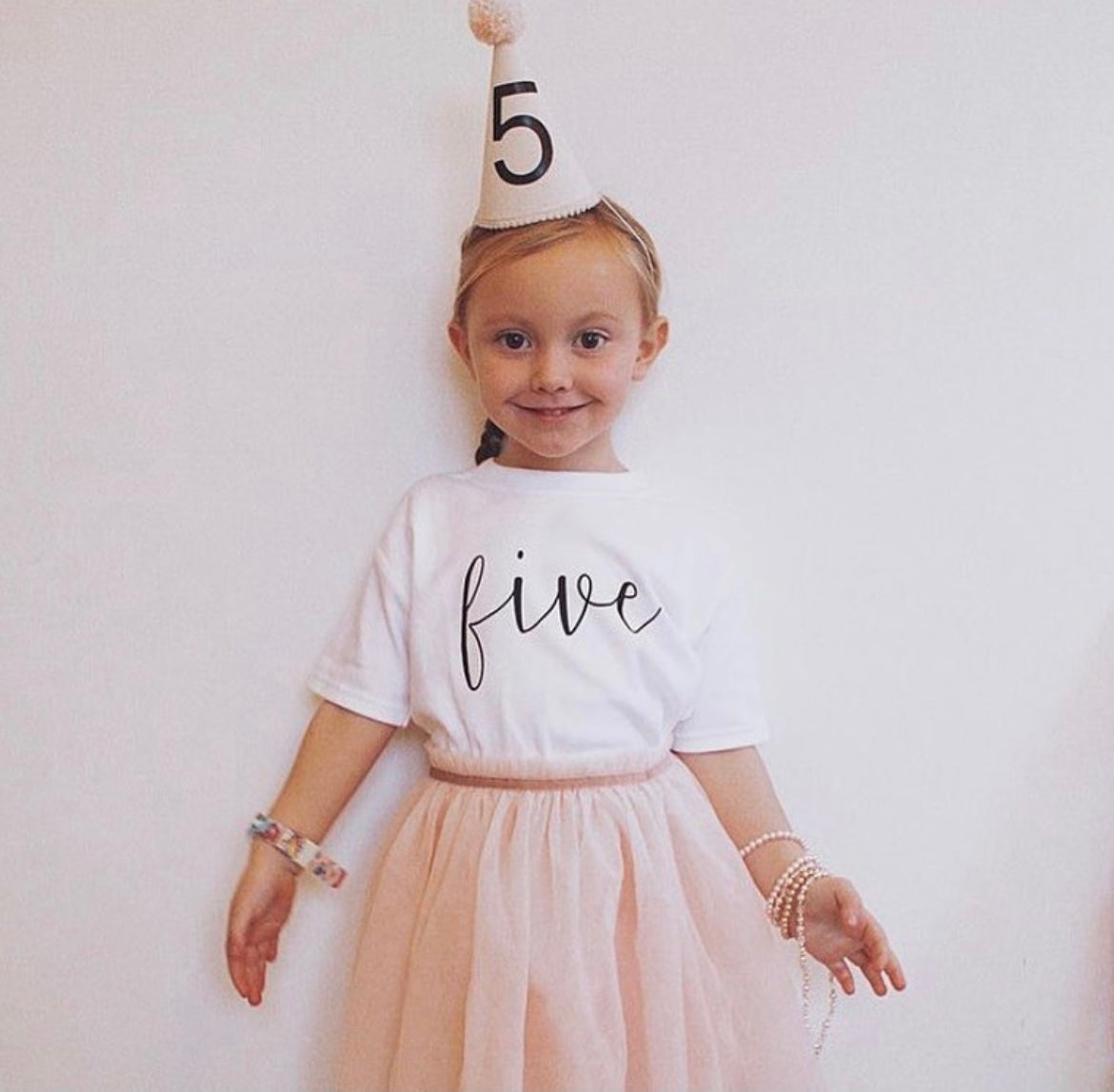 The Milestone Birthday T-Shirt-Age Five is the perfect way to help celebrate your little ones fifth birthday.