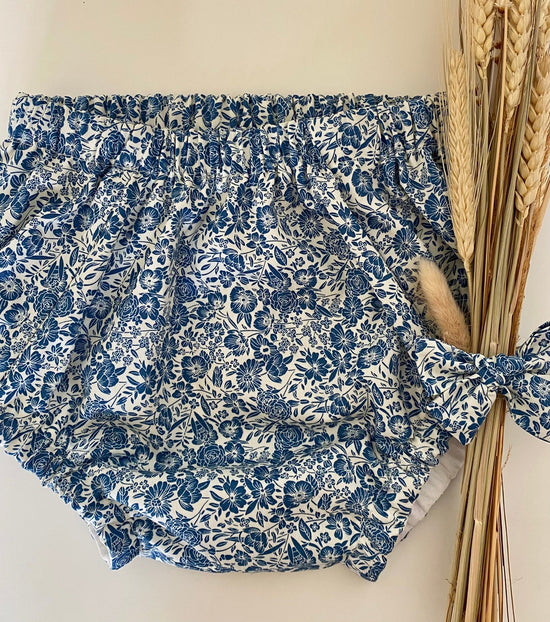 Load image into Gallery viewer, Cotton Bloomer and Bow set- Winter Floral Bloomers are available in store and online from Alf &amp;amp; Co

