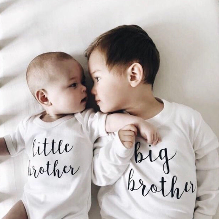 Rose and guy, little brother bodysuit, rose and guy little brother bodysuit, gender reveal clothing, new baby announcement, new baby announcement clothing, sibling tees, sibling clothing, milestone clothing, rose and guy sibling clothes, new little sister, new big sister 