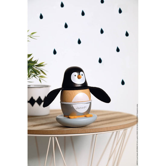 The Janod Zigolos Penguin Stacker and Rocker is available from Nottinghamshire Children’s Store Alf & Co 