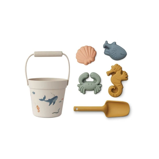 Load image into Gallery viewer, Liewood Dante Silicone Beach Set | Sea Creatures/Sandy Mix, Sand Toys, Beach Toys, Liewood Beach Set, Liewood Sand Toys, Liewood Bucket and Spade, Liewood Dante Beach Set, Liewood Beach Toys, Dante Beach Set, Liewood Bucket and Spade Set, Liewood Silicone Beach Set, Liewood Beach and Garden Set, Liewood Beach Bucket, Liewood Bucket Set, Liewood Sand Set, Beach Set Liewood, Dante Beach Set Liewood, Nottinghamshire Stockist, Liewood Stockist, Independent Children’s Store 
