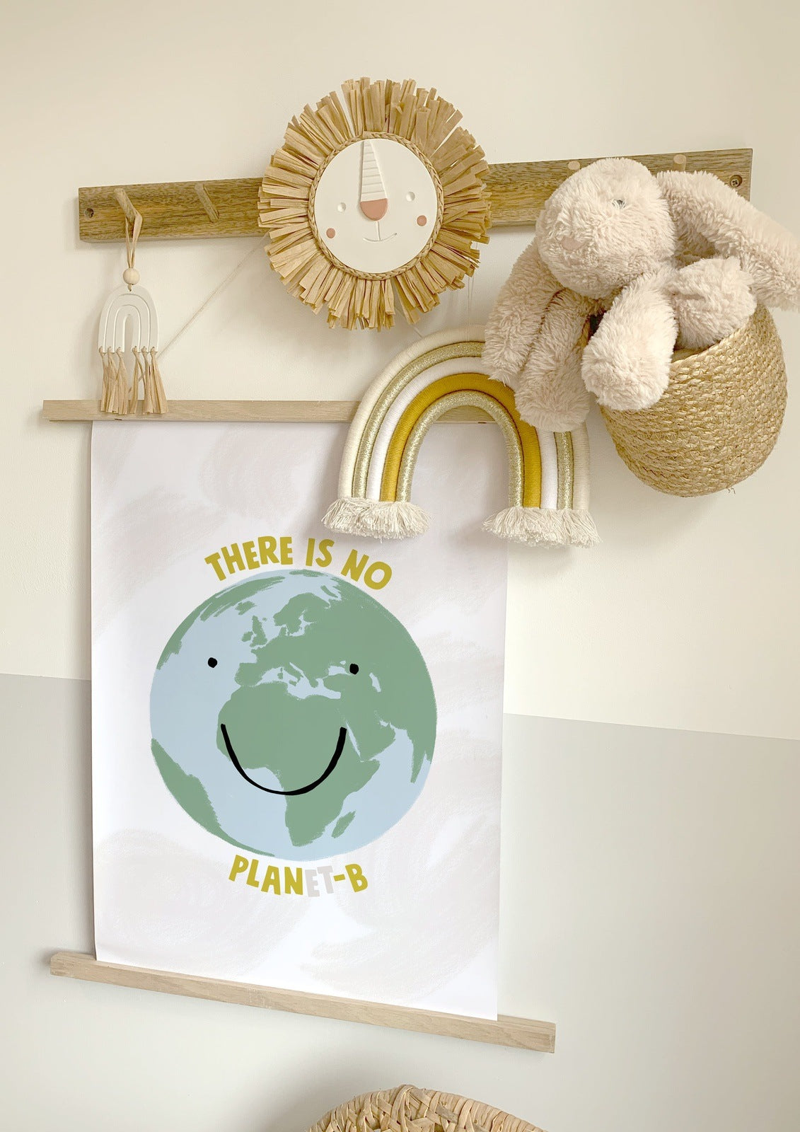 Minii & Maxii, One World A3 Print, There Is No Planet-B, Nottingham Kids Shop, Midlands Baby Shop, Children’s Nursery Print