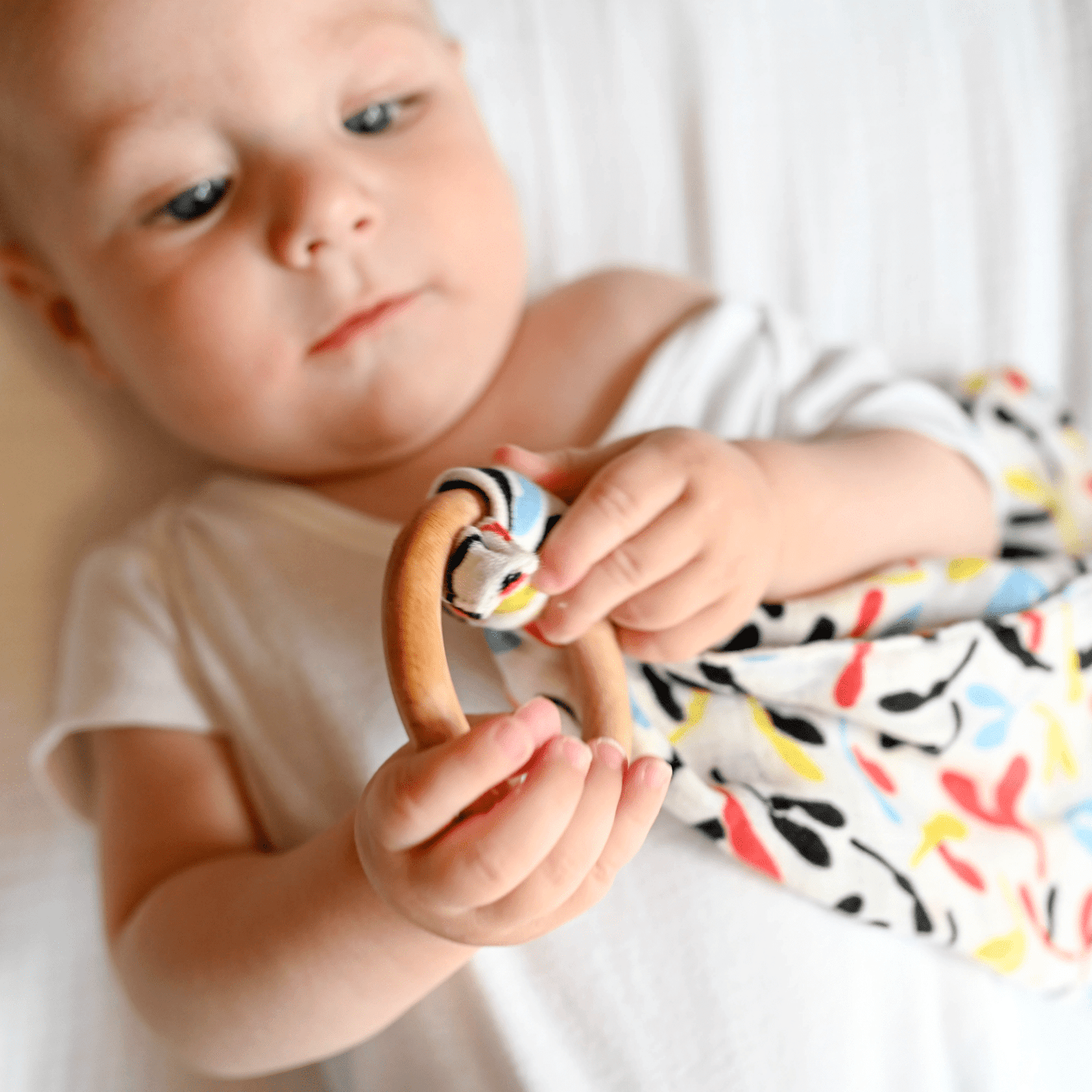 The Etta loves sycamore teething comforter is available from Alf & Co, the children’s independent 