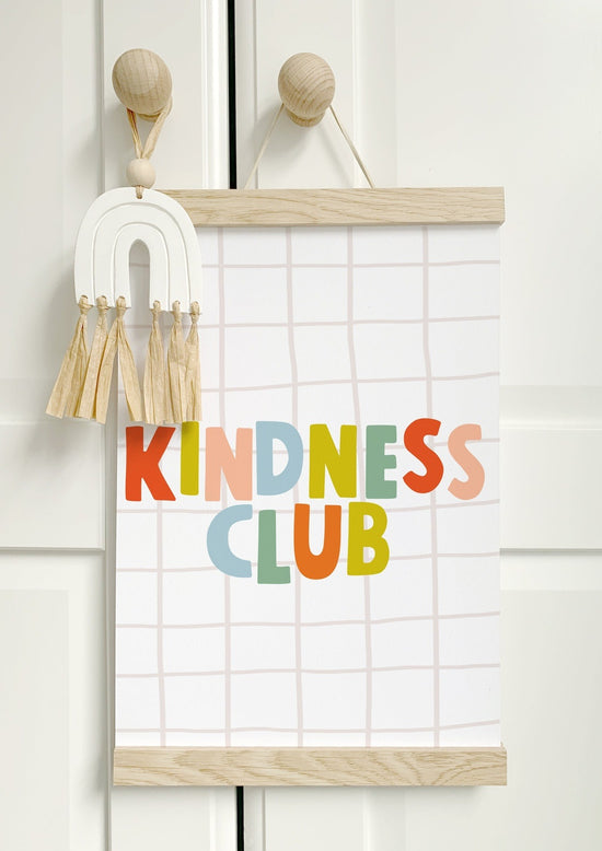 Load image into Gallery viewer, Minii &amp;amp; Maxii, Kindness Club A4 Print, Kindness Club, Nottingham Kids Shop, Midlands Baby Shop
