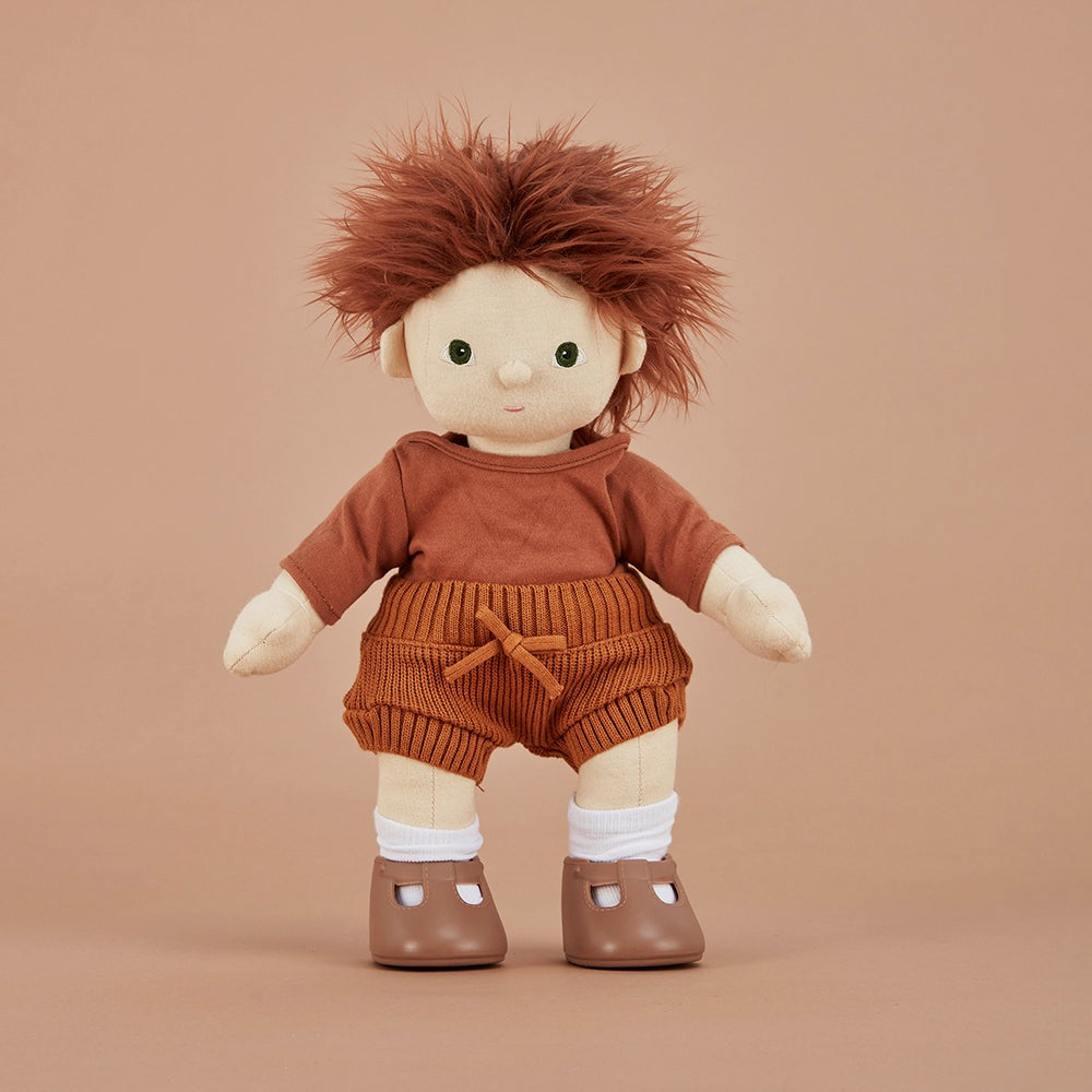 Load image into Gallery viewer, The Olli Ella Dinkum Doll Snuggly Set in Toffee is available from Nottinghamshire stockist Alf &amp;amp; Co
