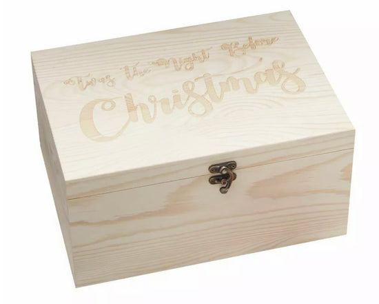 Xmas Eve Keepsake Wooden Box is Available at Nottinghamshire children’s store Alf & Co, the children’s independent 