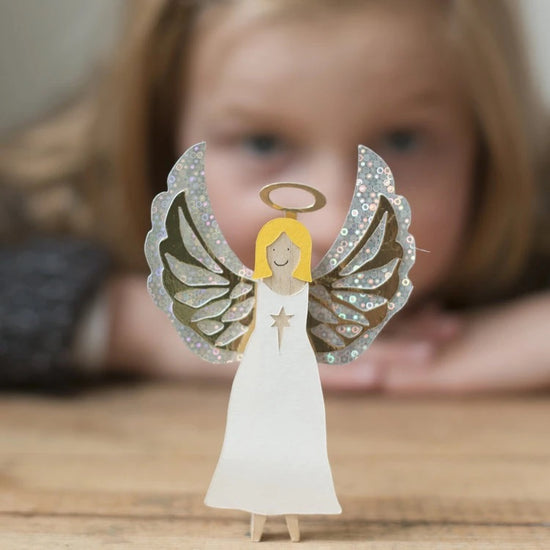 Load image into Gallery viewer, Angel Peg Doll
