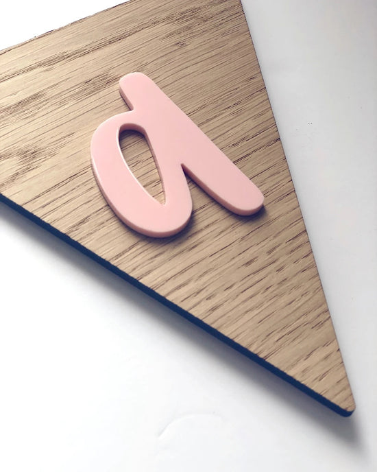 Load image into Gallery viewer, newborn gifts, personalised wooden letter bunting, Nottingham Baby Shop, Kids Shop, beautiful new baby gifts, new baby girl gifts uk 
