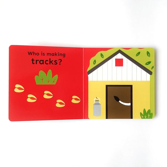 Making Tracks, Farm, Children’s book, Board book, Baby book, Book with flaps, Nottinghamshire Stockist, midlands baby store 